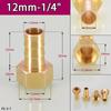 Peijian 1/8" 1/4" 3/8" Bsp Brass Pipe Fitting Barbed Hose Tail Joiner Tubing Connector Air Water Fuel Gas 6/8/10/12/14/18mm Fuel System Fittings7