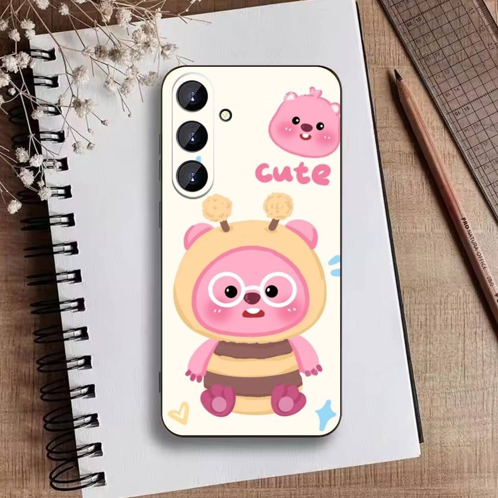 Süße Cartoon K-loopy Handyhülle Für Samsung Galaxy A73,A21s,A22,A31,A52,A53,A71,A41 Weiche Schwarze Hülle