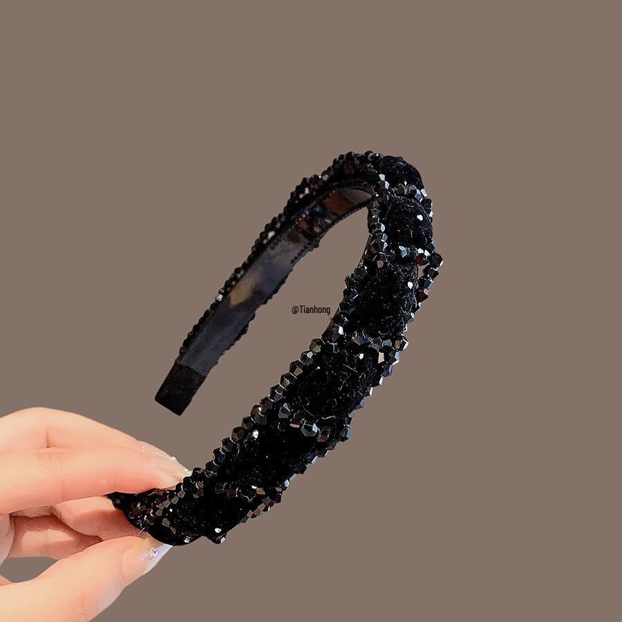 Women's Lux Faux Crystal Rhinestone Braided Headband & Hair Clip – Stylish Toothed Accessory