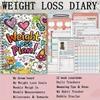 104 Page Weight Loss Planner Diary Journal Motivation Measurements Tracking