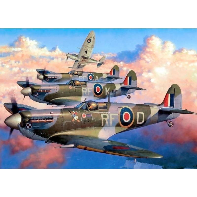 Weltkrieg Hawker Hurricane Flugzeug Poster Drucke Leinwand Malerei Spitfire Formation Wandkunst Bilder für Wohnzimmer Dekor