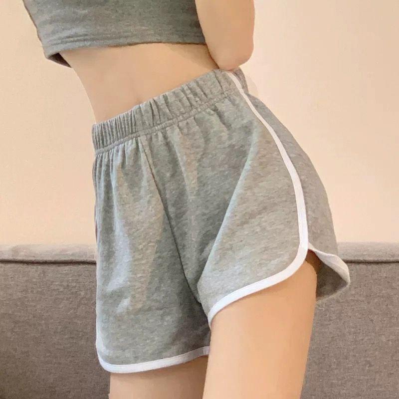 Summer Casual Natural Slim Sleeveless 2 Piece Set Women Fashion Design Solid Sling Sports Vest Vintage Chic High Waist Thin Short Pants New