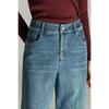 Mengshuya Women's High-Waist Straight Leg Jeans