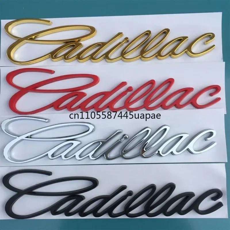 13.5x4cm Car Rear Trunk Letter Sticker Fender Side Metal Badge Emblem For Cadillac ATS BLS CT4 CT5 CTS ESCALADE STS XLR XT6 XTS bsqrw88