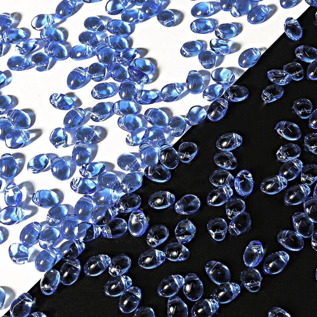 50ks 6x8mm smíšené barvy skleněné korálky s vodní kapkou Křišťálové korálky pro vlastní výrobu náramků Náušnice Výroba šperků