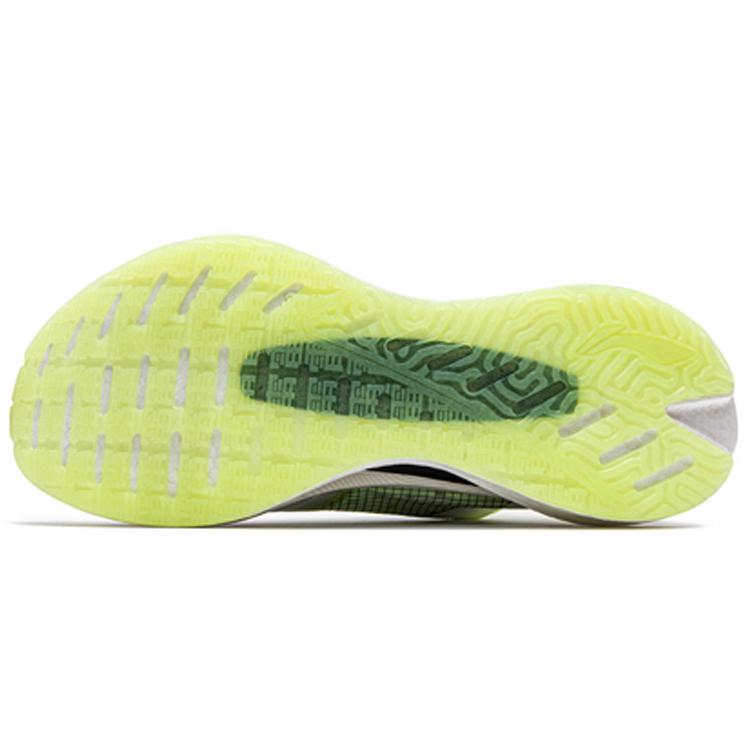 New LiNing Jueying Essential Cushioning Rebound Breathable Coverage Lightweight Low Top Running Shoes Women's White Green ARHQ258-3
