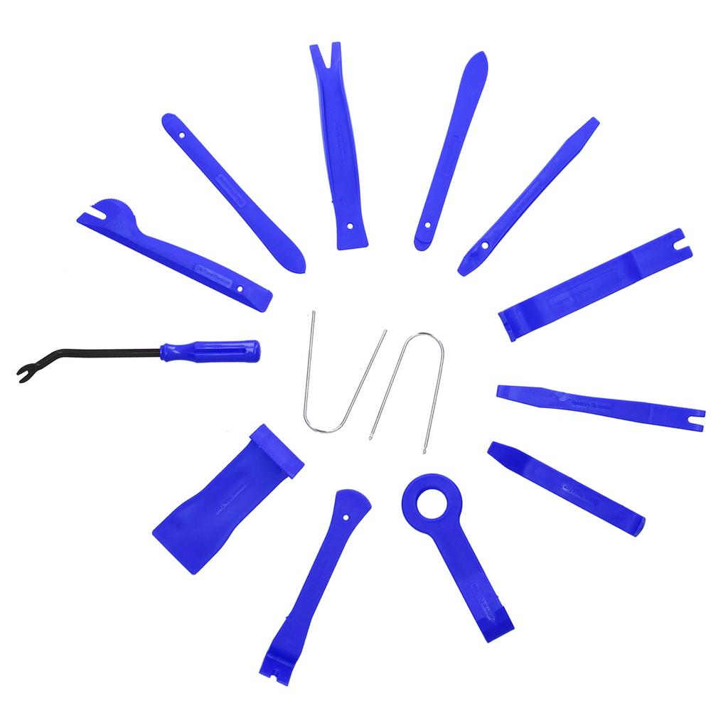14Pcs Auto Removal Tool Trim Pry Repair Set Kit for Car Door Panel Audio Instrument DeskBlue