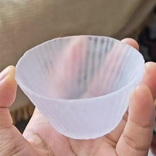 Japanese Crystal Glass Kung Fu Tea Cup with Gold Painting - Small Tasting Bowl