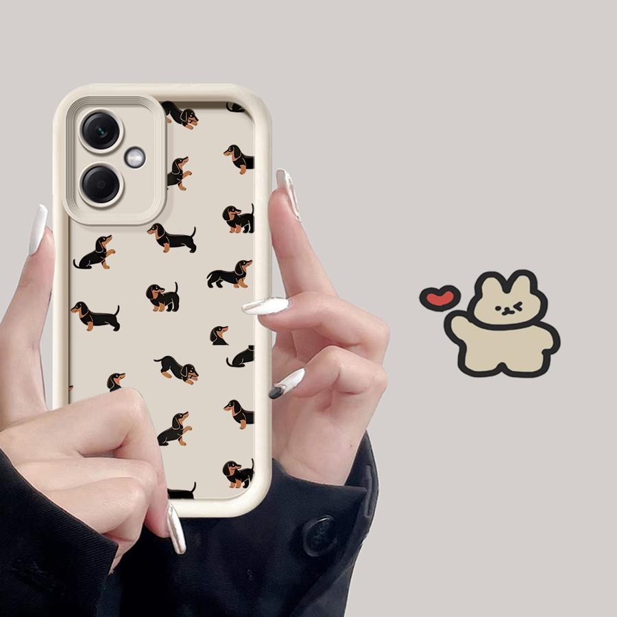 

Case for Xiaomi Poco F8 C61 C50 X3 NFC C51 X3 Pro Phone Cover Creative Minimalist Dachshund Poco X3 NFC