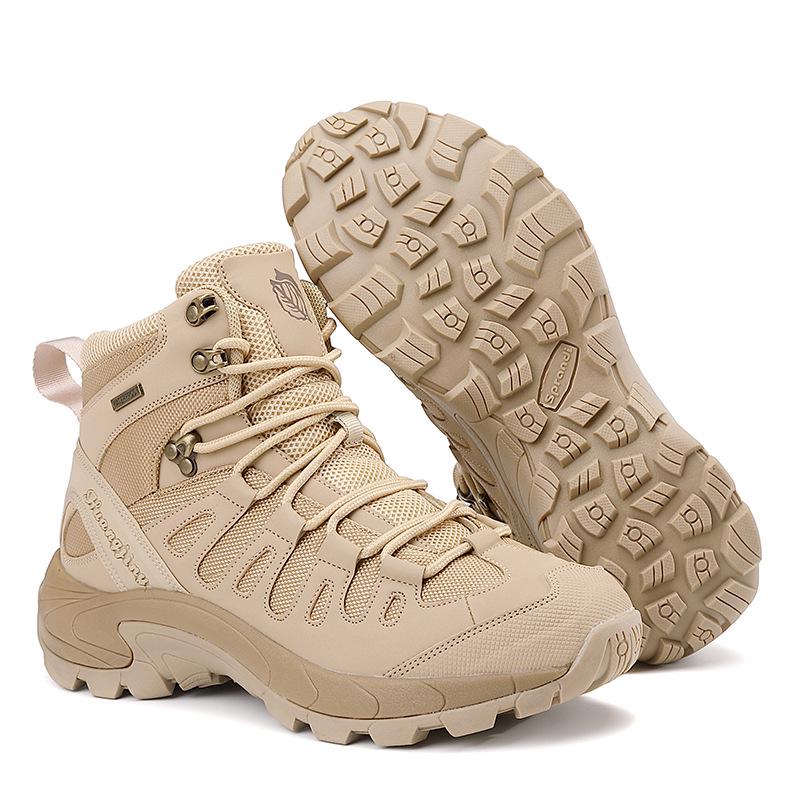 

Men s Anti-slip Tactical Hiking Boots - Large Sizes 45-47 for Desert and Winter Mountaineering. 45 песочный