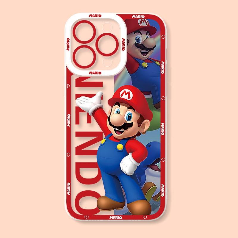 

Чехол для игры Super Mario Bros для iPhone 15 Pro Max 16 11 14 13 12 X XS XR 7 8 Plus Силиконовый прозрачный чехол For iPhone 11