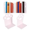 Metal Bookends Cartoon Cat Claw Decorative   Desk Magazine Book Ends for Home School  