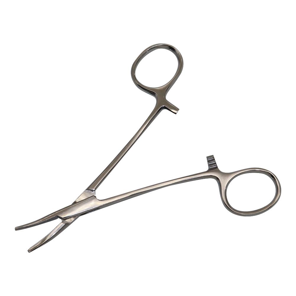 Stainless Steel Locking Forceps Artery Surgical Clamp Curved Straight Tip Fish Hook Pliers Hemostatic Forceps Hand Tools
