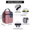 Amerikanische USA Flagge Aufdruck Lunchtasche für Damen Kinder Wiederverwendbare Tragetasche Kühlende Isolierte Brotdose für Schule Büro Arbeit Picknick