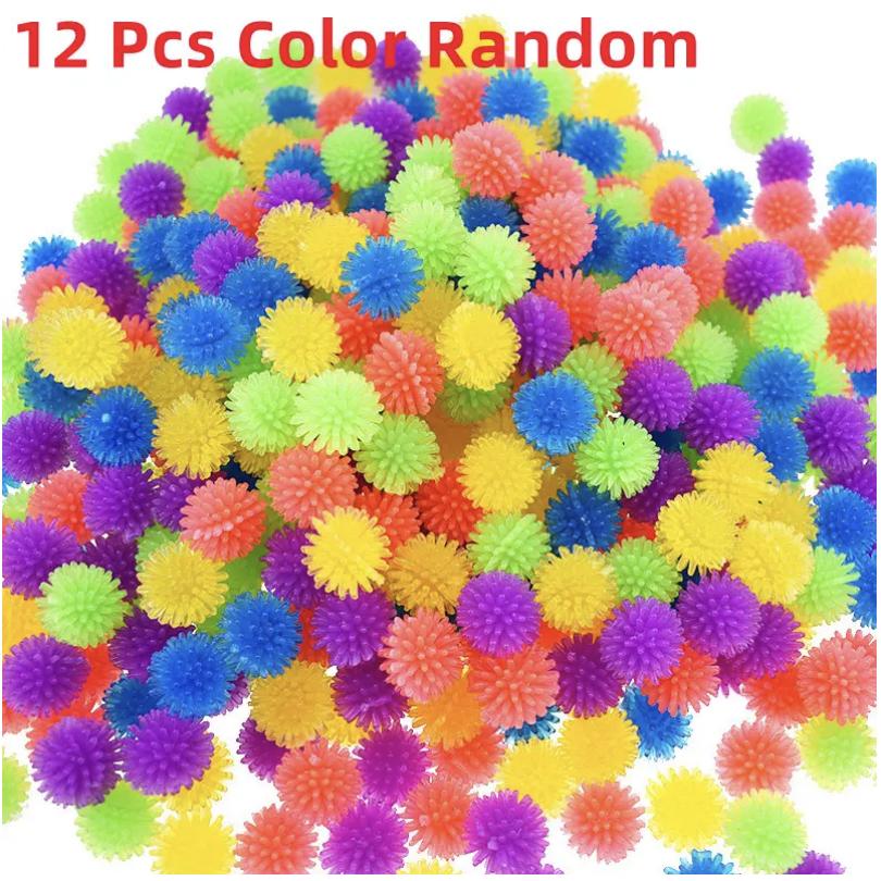 TPR Bayberry Ball Hedgehog Multi Color Mini Massage Ball Foot Massage Ball Airout Yoga Stress Soft Squeezing Plush Toy