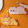 Cartoon Cat Lion Hand Towel Kitchen Bathroom Hand Towel Hanging Type With Super Water Absorption Quick Drying