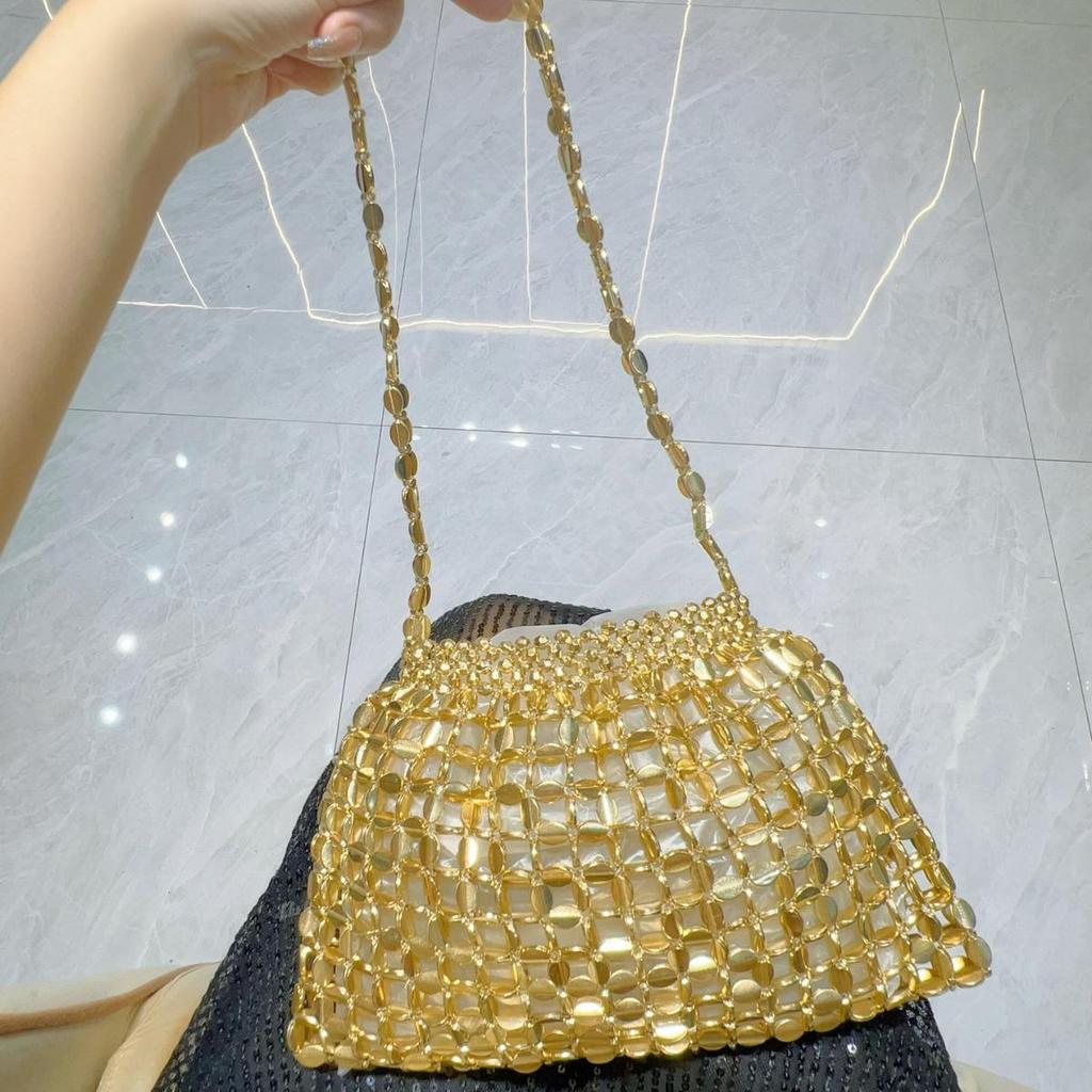 Women's Exclusive Textured Woven Crossbody Bag - Chic Underarm & Evening Bag