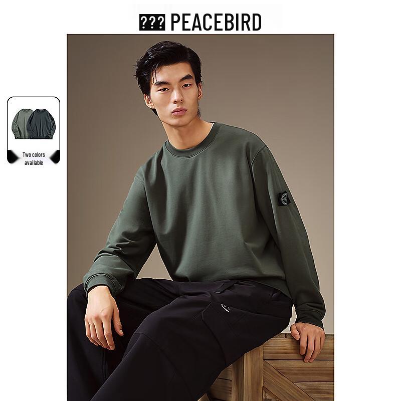 

Peacebird Men s Winter Warm Round Neck Sweatshirt L