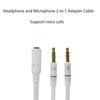 3.5mm PC Computer Audio Cable Earphone Cable Conversion Microphone Headset Converter Cable Headphone Jack Adapter Aux Splitter