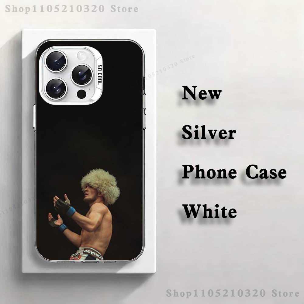

Бокс K-Khabibs Чемпион Чехол для телефона Для iPhone 17,16,15,14,13,12,11,Mini,Pro,E,MAX Белый Матовый Силиконовый Белый Чехол iPhone16plus