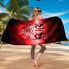 Asciugamano da Spiaggia in Microfibra Stampato con Stemma Vfb Fc, Morbido e Assorbente, Asciugatura Rapida, Ideale per Viaggi Estivi, Essenziale per la Spiaggia, Piscina