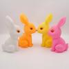 Schreiendes Kaninchen Quietschespielzeug mit realistischem Geräusch Weiches TPR Fidget zur Stressbewältigung Streiche Süßes tierförmiges Dekompressions-Gadget für Kinder Erwachsene