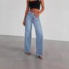 2025 Women's Washed Loose Straight-Leg Wide-Leg Jeans