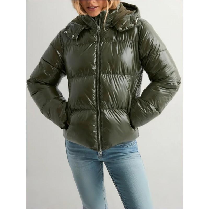 Womens Hooded Cotton Puffer Jacket Winter