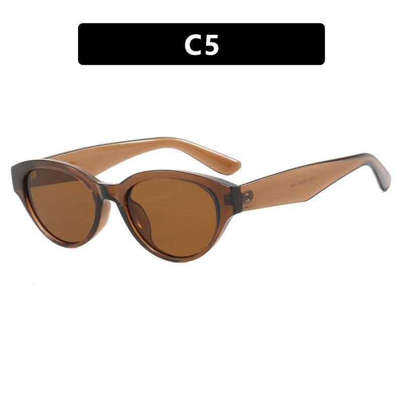 New fashionable cat-eye sunglasses for men and women, sophisticated minimalist casual outdoor versatile European and American UV-blocking sunglasses