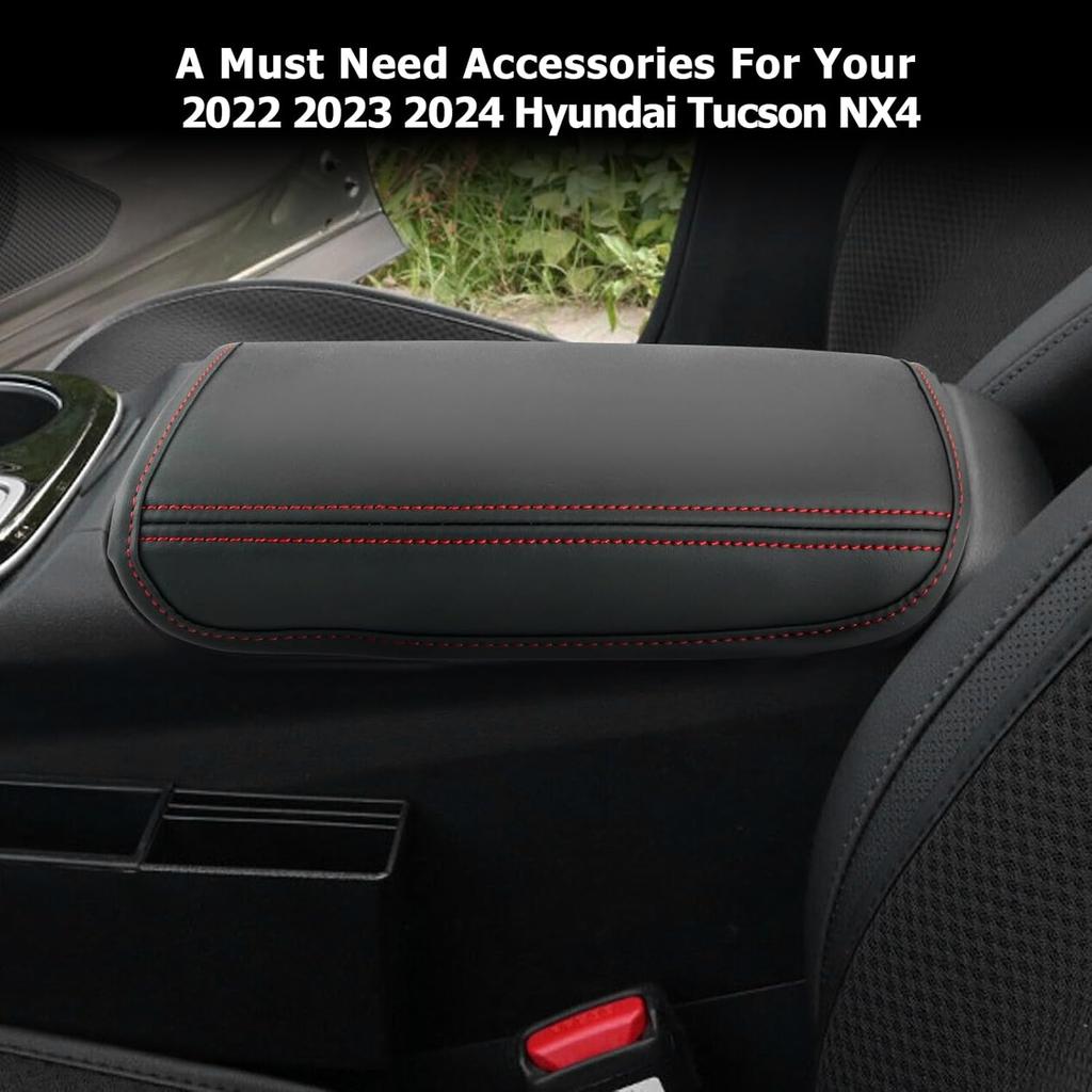 For Hyundai Tucson 2025 2025 2025 Car Armrest Box Protector Cover Leather Center Console Arm Rest Pad Car Interior Accessories