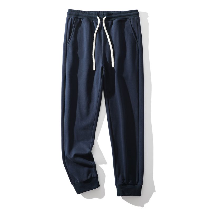 Foreign Trade Export Balance Men's Casual Pants Spring and Autumn New Loose Slub Cotton Trendy Elastic Waist Sports Pants Men's Trousers