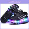 Zapatillas Led de Calidad Premium con Ruedas Patines de Rodillo de Malla Zapatillas Luminosas para Hombre y Mujer