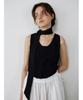 Ninnis Tie Sleeveless Knit Top (Black)