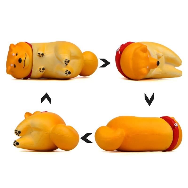 Self-healing Warmth, Refusal To Leave Shiba Inu, Don't Want To Leave Shiba Inu Figurine Baking Landscape Figurine