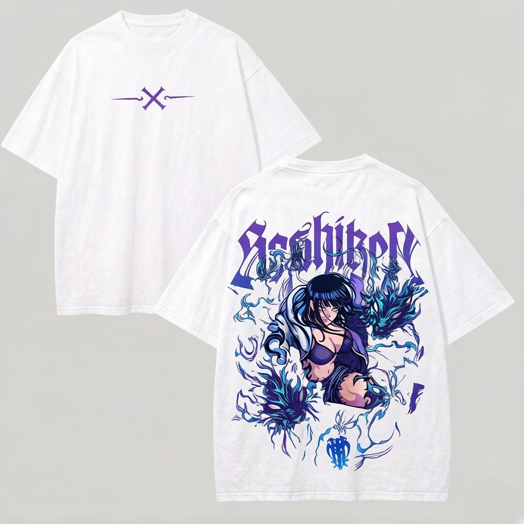 Hina Tsugumi Tshirt Naruto Two Lions Fist Anime Pattern Cotton Streetwear Tshirt Highquality Summer Clothing S