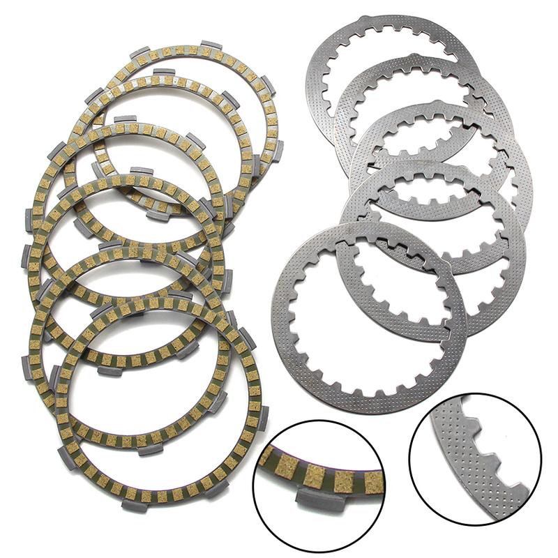 Motorcycle Clutch Disc Part For Yamaha DT125 DT125R RD125LC RZ125 Clutch Friction Steel Plates Kit 1V1‑16321‑00 1V1‑16324‑00