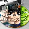 1pc Dragon Ball Z Goku Vegeta Piccolo Anime Cartoon Design Round Carpet Office Chair Mat Non-Slip Rug for Home Decor Living Room