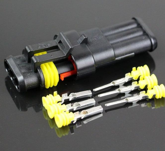 30 Set 1/2/3/4/5/6 Pin Way Car Off-Road Sealed Electrical Wire Connector Plug