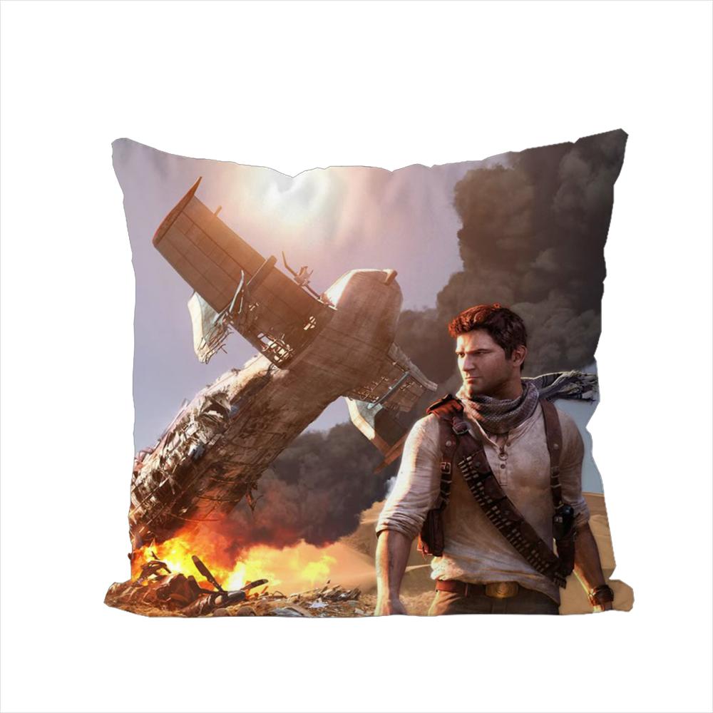 

Game UUncharted Pillow Case For Car Sofa Decorative Home Doublesided Print Plush Square Throw Pillow Cushion Cover 30x30cm