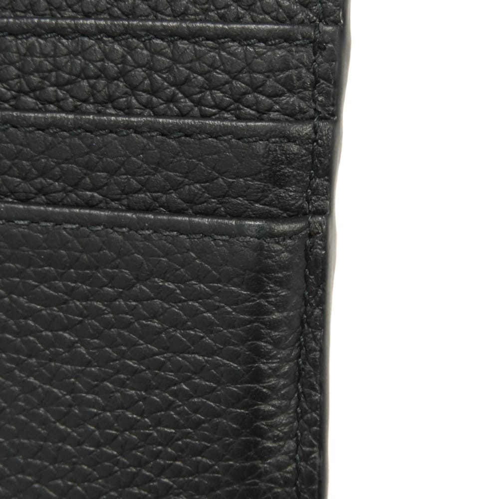 Used 10656 CD Icon Card Holder 2ESCH135CDI_H00N 7946 Current Icon Signature Grain Calfskin Pass Case/Business Card Logo