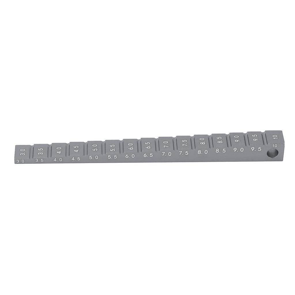 Chassis Ride Height Gauge Aluminum Alloy 3‑10mm Rc Car Droop Gauge Accessories for 1 10 RC Drift Car Titanium