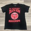 T-shirt Death Row Records pour adulte M Noir Rouge Intouchable BDSM Goth Punk Grunge Unisexe
