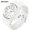 Sanda Unisex Student Sport Watch: Fashionable, Academy Style, Large Dial, Luminous, Waterproof Quartz Watch.