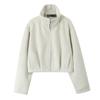 TAOP&ZA Women's Early Spring Stand-Up Collar Long-Sleeve Casual Jacket
