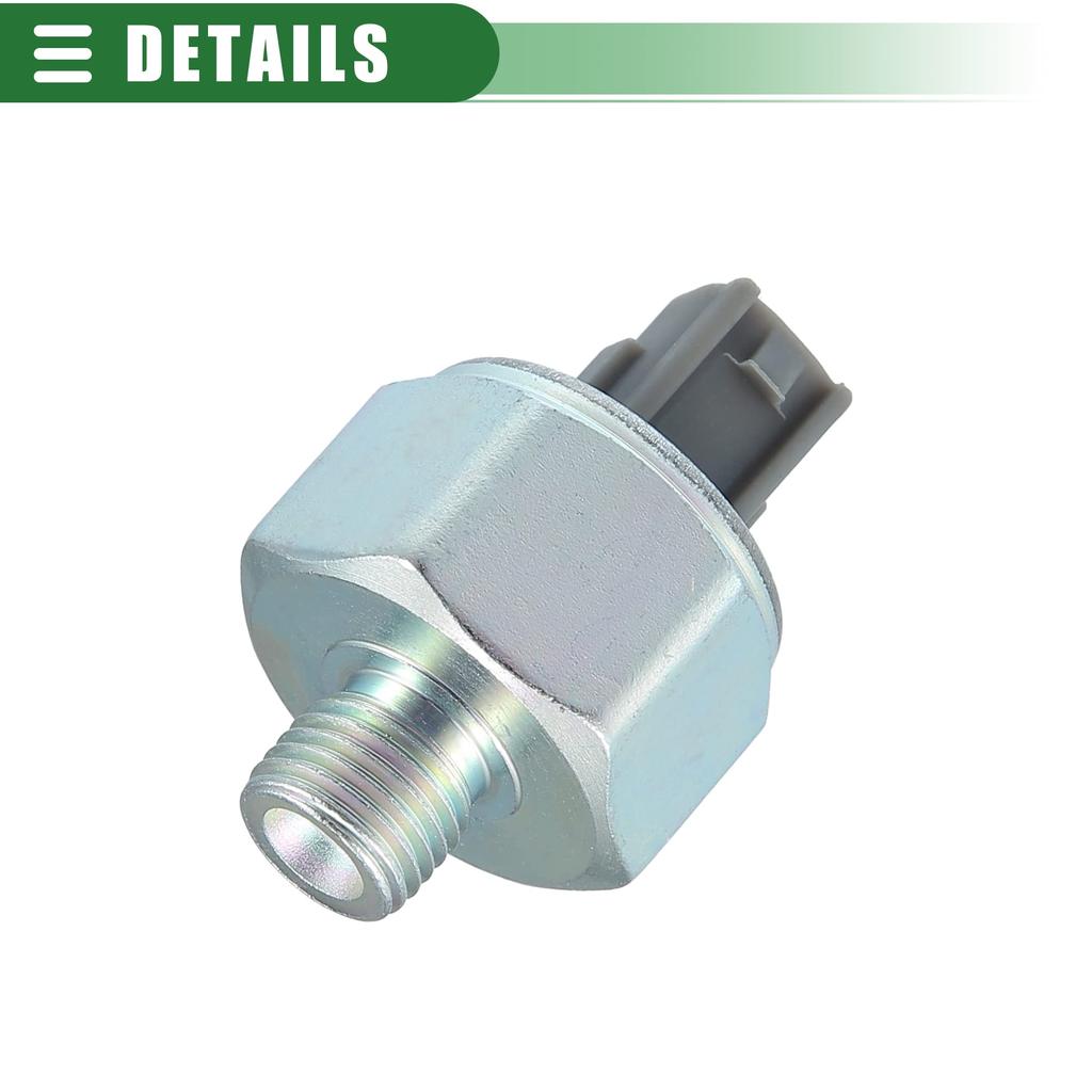 Motoforti Car Engine Ignition Knock Sensor Detonation Sensor for Toy ota Compatible with Tundra 2001-2004 Metal 89615-52010 Silver Tone