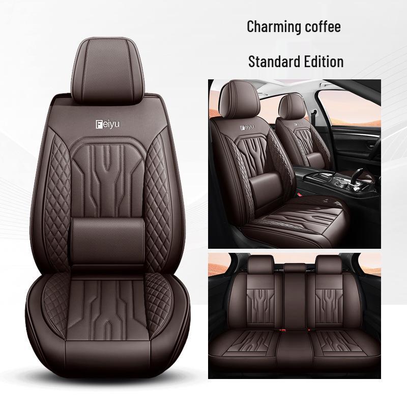 All-Season Leather Car Seat Cushions for Small Cars & SUVs
