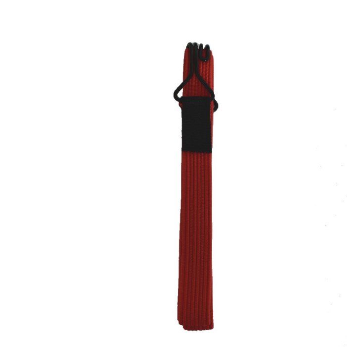 Flat Bungee Cord with Hooks, 150 Cm, Red, Very Strong
