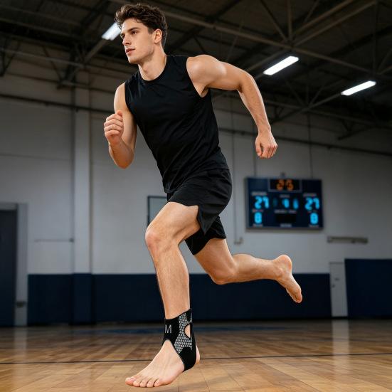 1/2Pcs Adjustable Ankle Brace for Men & Women, Injury Recovery Sprained Ankle Support Foot Wrap, Achilles Tendonitis Pain Relief Ankle Compression