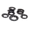 Blackened Inner-Toothed Locking Washer DIN6798 Chrysanthemum M3