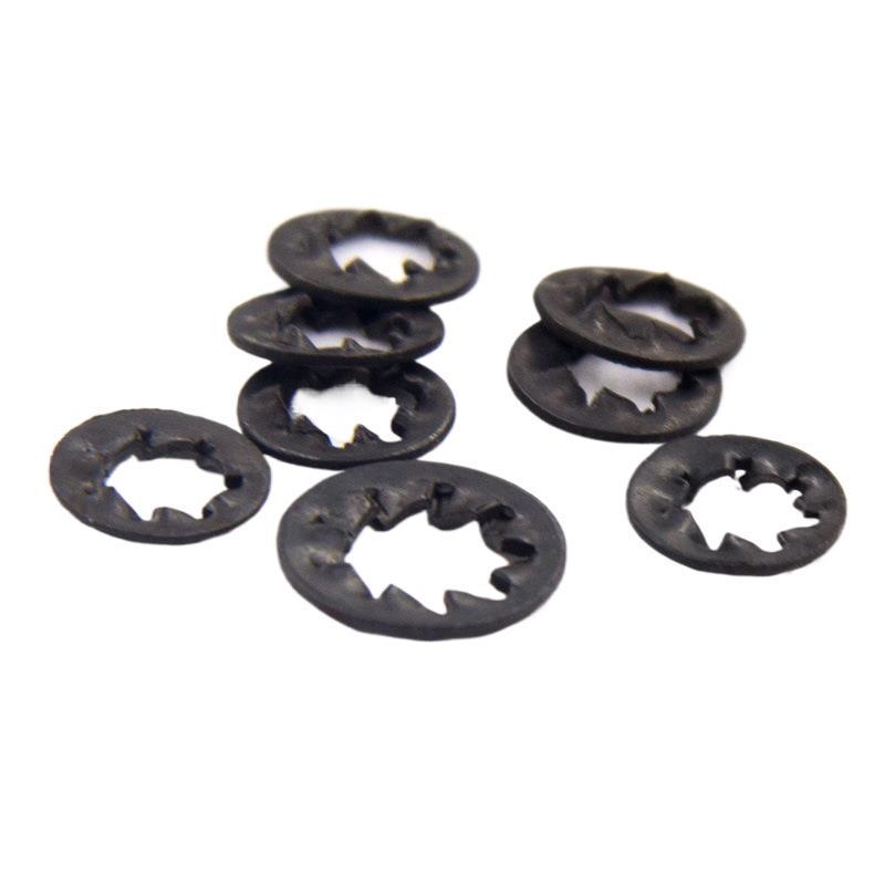 Blackened Inner-Toothed Locking Washer DIN6798 Chrysanthemum M3 Consult Customer Service for Specifications